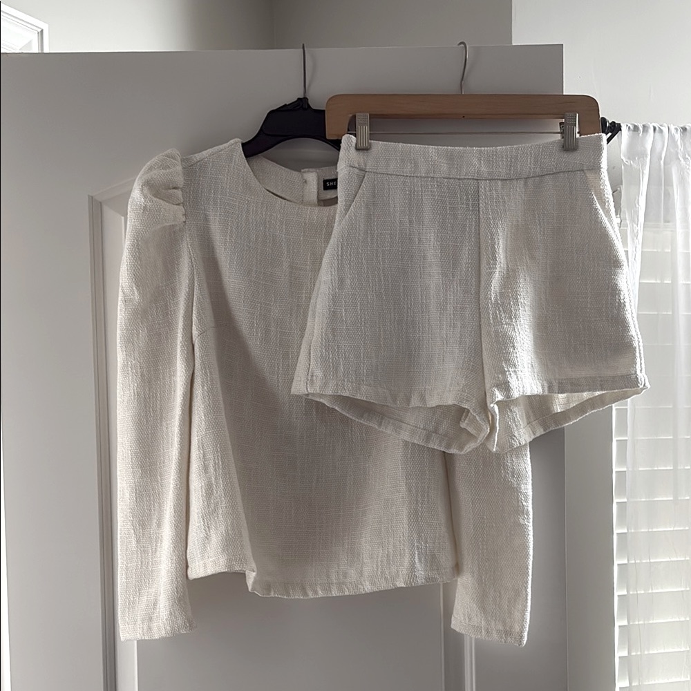 Matching Shein Off White Outfit